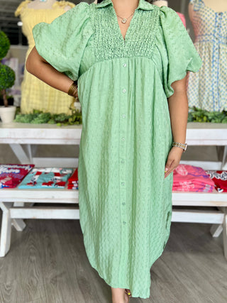 KINSLEY SAGE DRESS