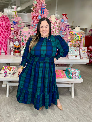 MARA PLAID DRESS