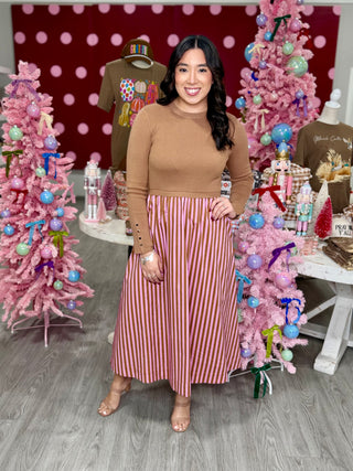 GIANNA STRIPE DRESS