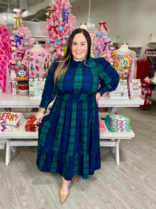 MARA PLAID DRESS