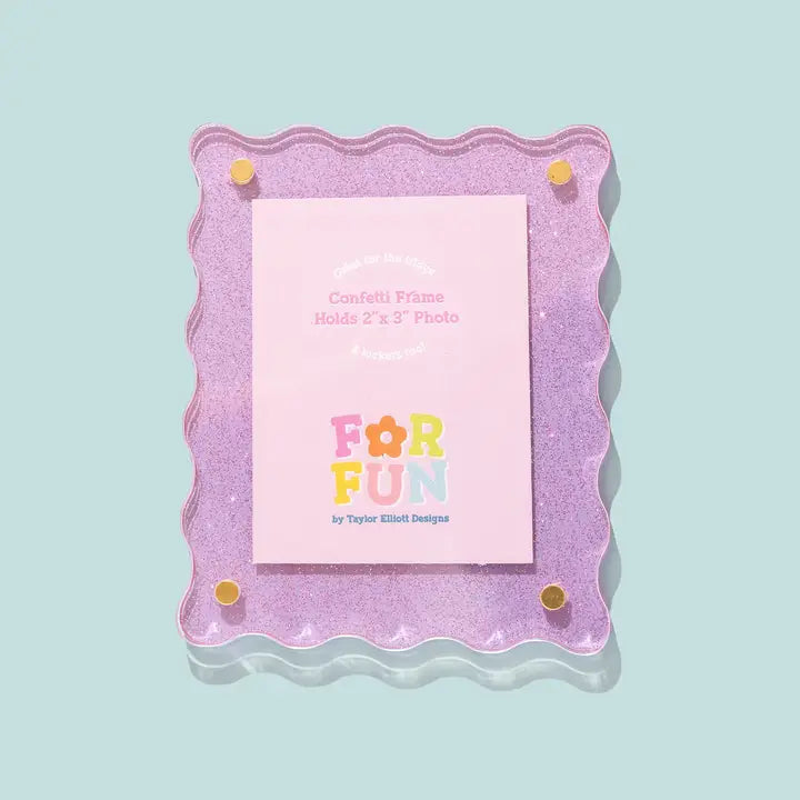 PURPLE-For Fun - Acrylic Magnetic Frames - Assorted Colors