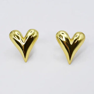 Heart Tear Stud Gold