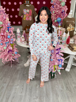 Santa Baby Stripes Christmas Pajamas