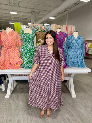 ROBIN GINGHAM DRES