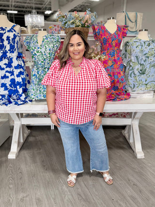 ROSALIE GINGHAM TOP