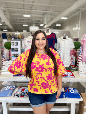 IRIS FLORAL TOP