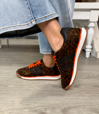 RUN IT BACK LEOPARD SNEAKER