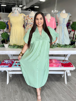 KINSLEY SAGE DRESS