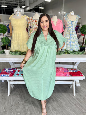 KINSLEY SAGE DRESS