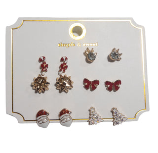 HOLIDAY BOW EARRING SET