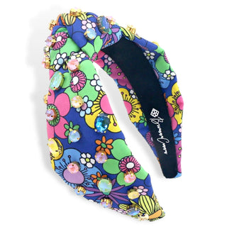 RETRO FALL FLORAL HEADBAND WITH CRYSTALS BRIANNA CANNON