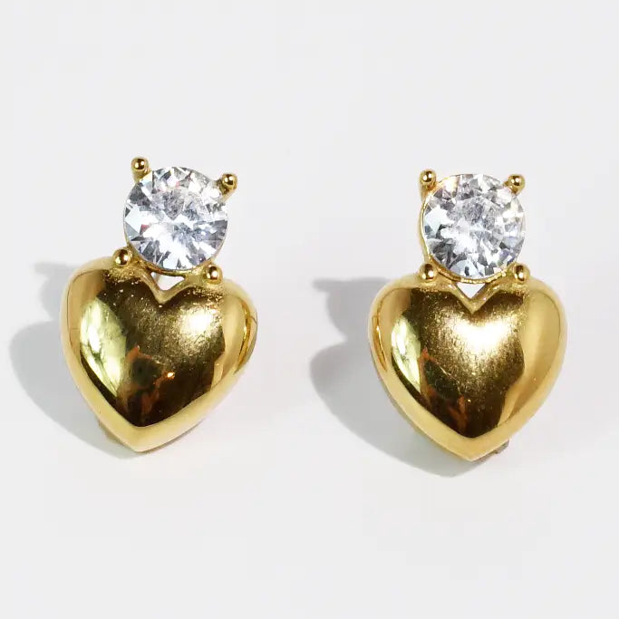 Heart Pop Studs