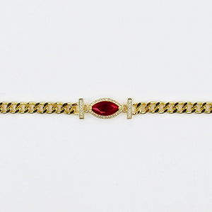 Never Let You Down Necklace- RED