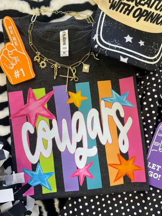 ** PRE ORDER NEON RAINBOW SPIRIT STARS TEE**
