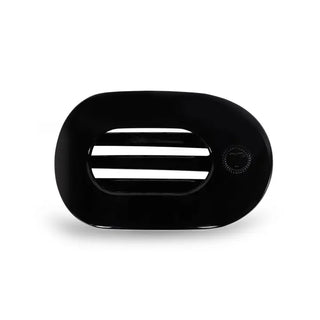 JET BLACK SMALL FLAT ROUND CLIP