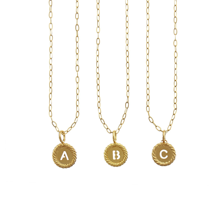 SEALED WITH LOVE INITIAL NECKLACES