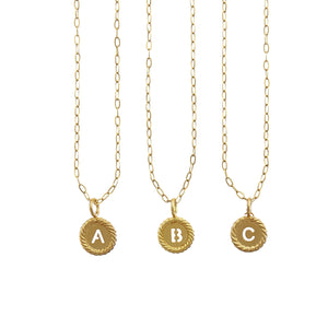 SEALED WITH LOVE INITIAL NECKLACES