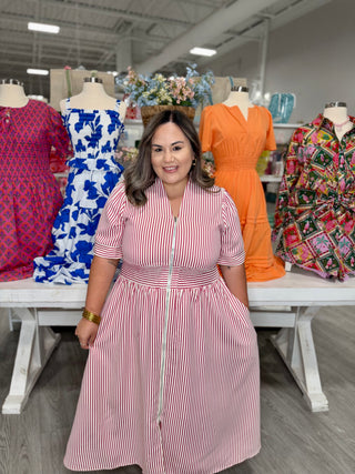NAOMI STRIPE DRESS