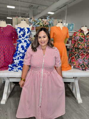 NAOMI STRIPE DRESS