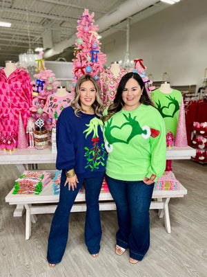 GREEN HEART HANDS SWEATSHIRT-GRINCH