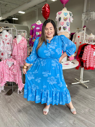 Blossom Irene Smocked Midi Dress