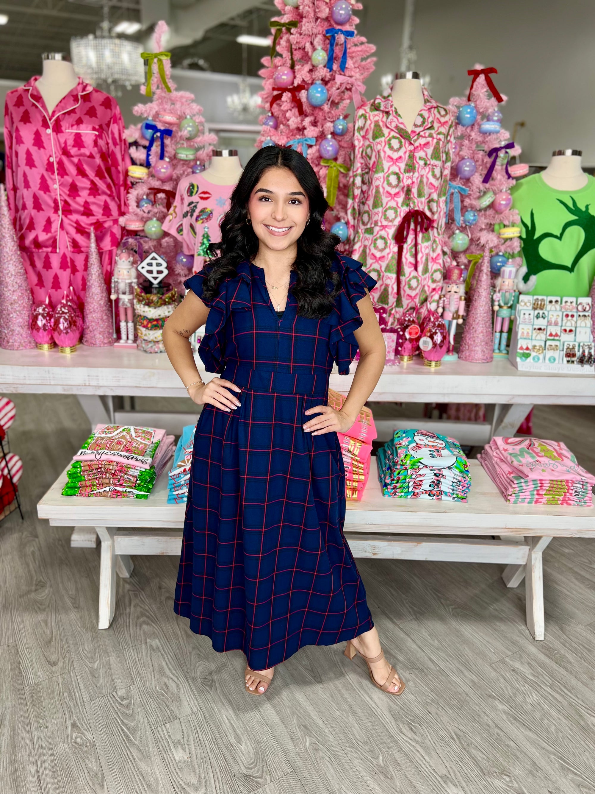 FALLON PLAID DRESS