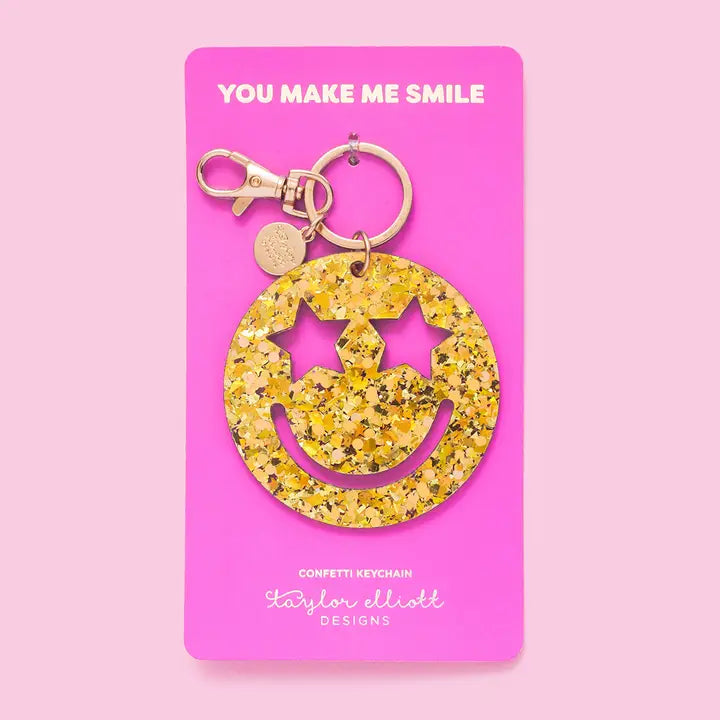 SMILEY STARS KEYCHAIN
