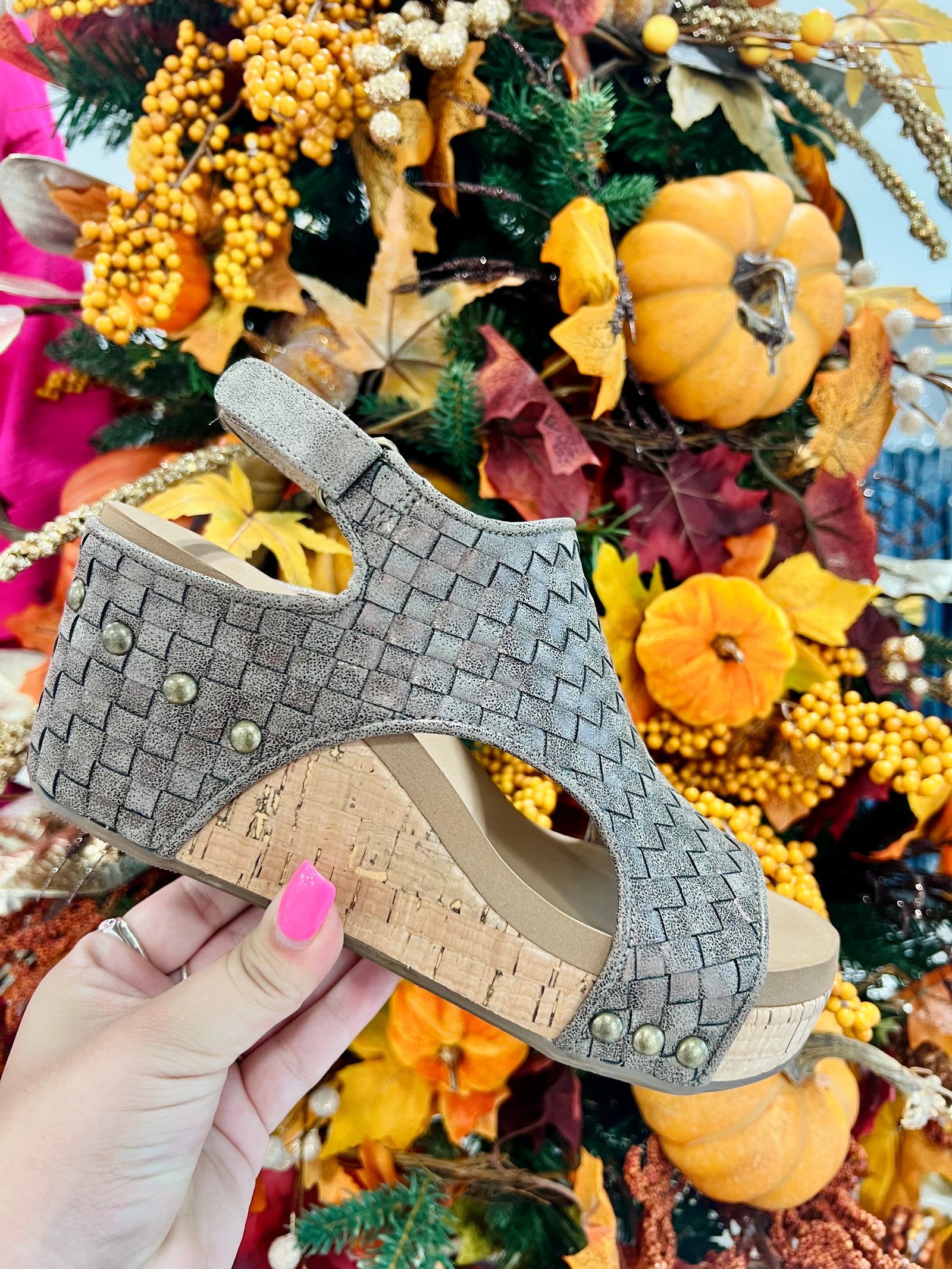 Corkys Carley- Bronze Woven Sandals