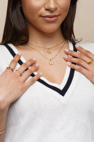SEALED WITH LOVE INITIAL NECKLACES