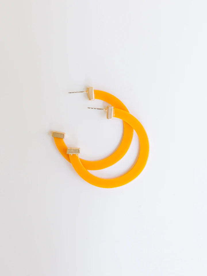CLEMENTINE LARGE CLASSIC ACRYLIC HOOP MICHELLE MCDOWELL