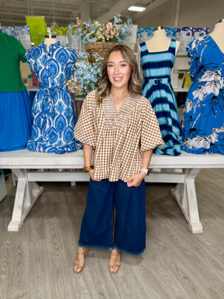 DAPHNE GINGHAM TOP
