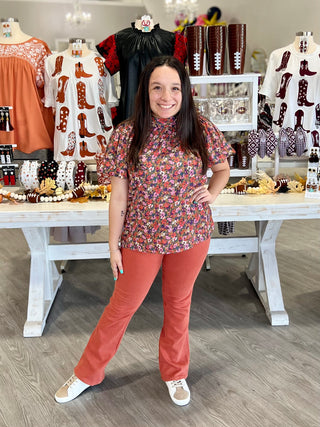 TERRACOTTA MID RISE JUDY BLUE JEANS