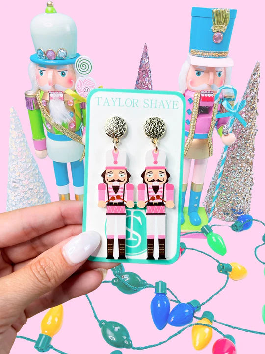 Acrylic Nutcracker Earrings