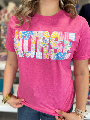 Patchwork NURSE Tee