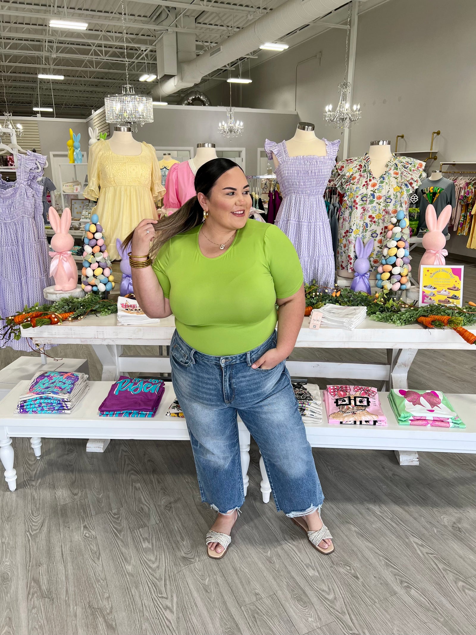 SHELLY GREEN BODYSUIT