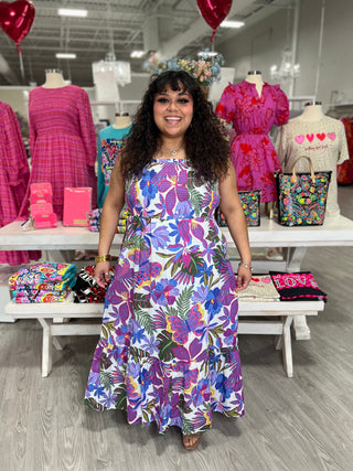 PURPE FLORAL DRESS