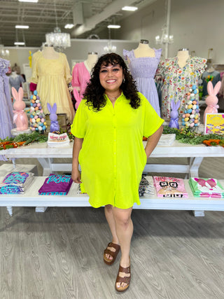 LYDIA BUTTON DOWN DRESS