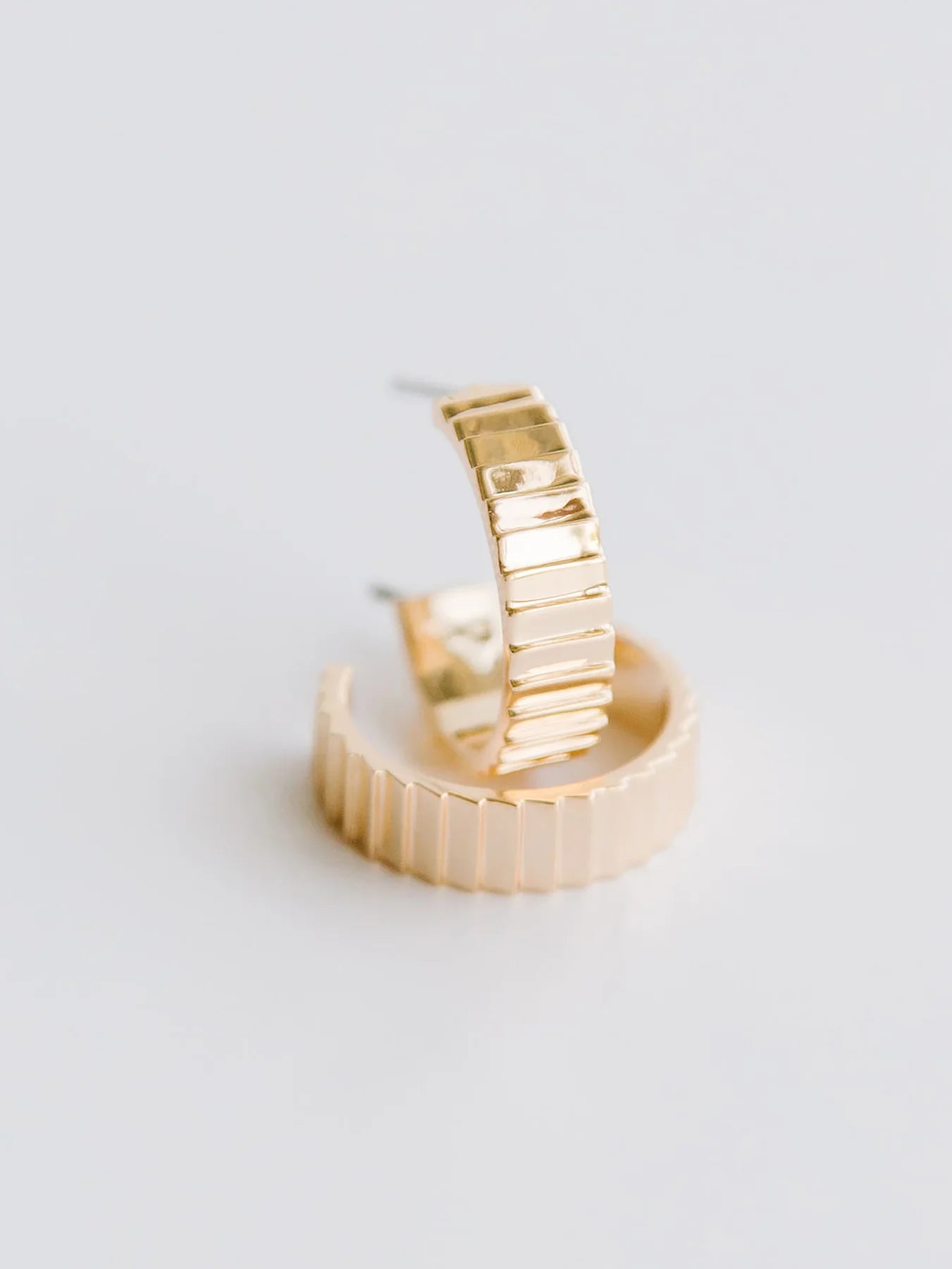 ANEESA GOLD HOOPS MICHELLE MCDOWELL