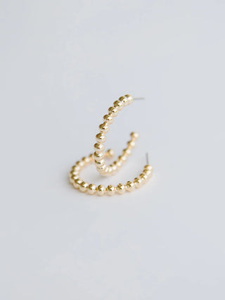ALORA GOLD HOOPS MICHELLE MCDOWELL