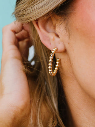 ALORA GOLD HOOPS MICHELLE MCDOWELL