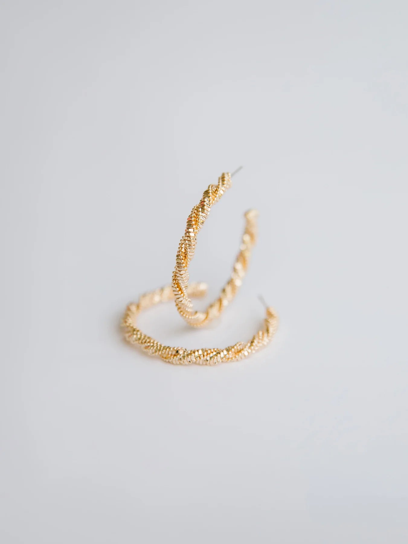 NADINE GOLD HOOPS MICHELLE MCDOWELL