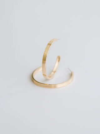 SHEILA LG GOLD HOOPS MICHELLE MCDOWELL