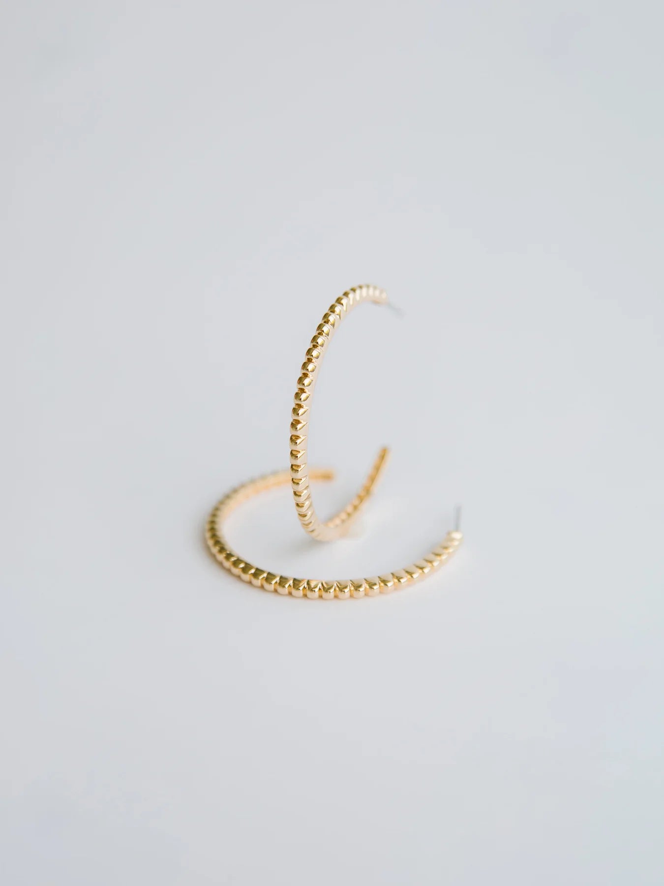 FRANKIE GOLD HOOPS MICHELLE MCDOWELL