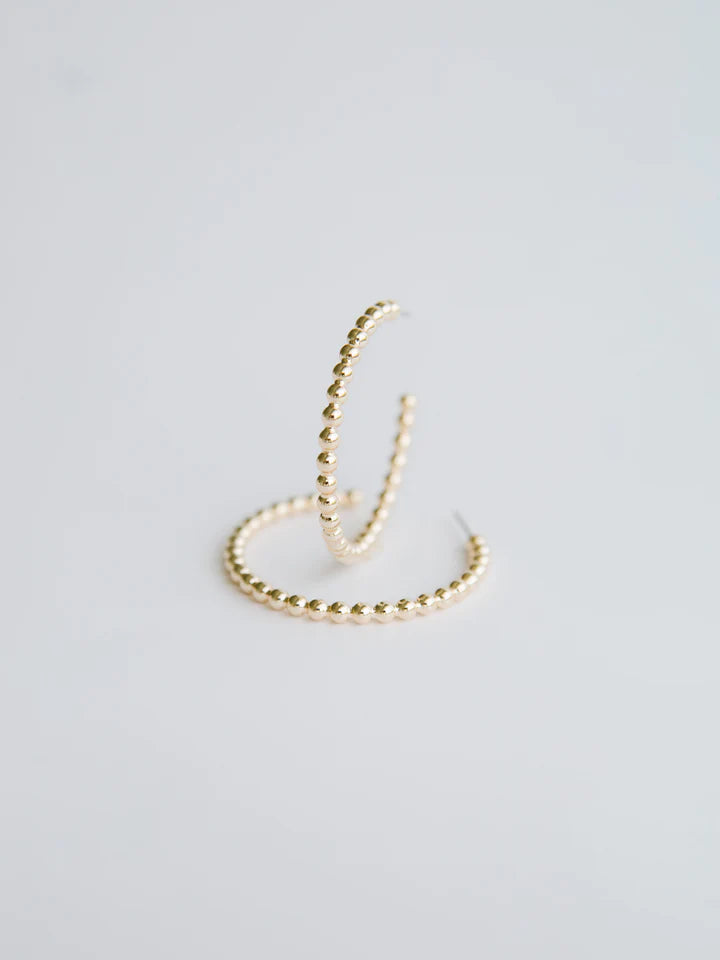 CARLO GOLD HOOPS MICHELLE MCDOWELL