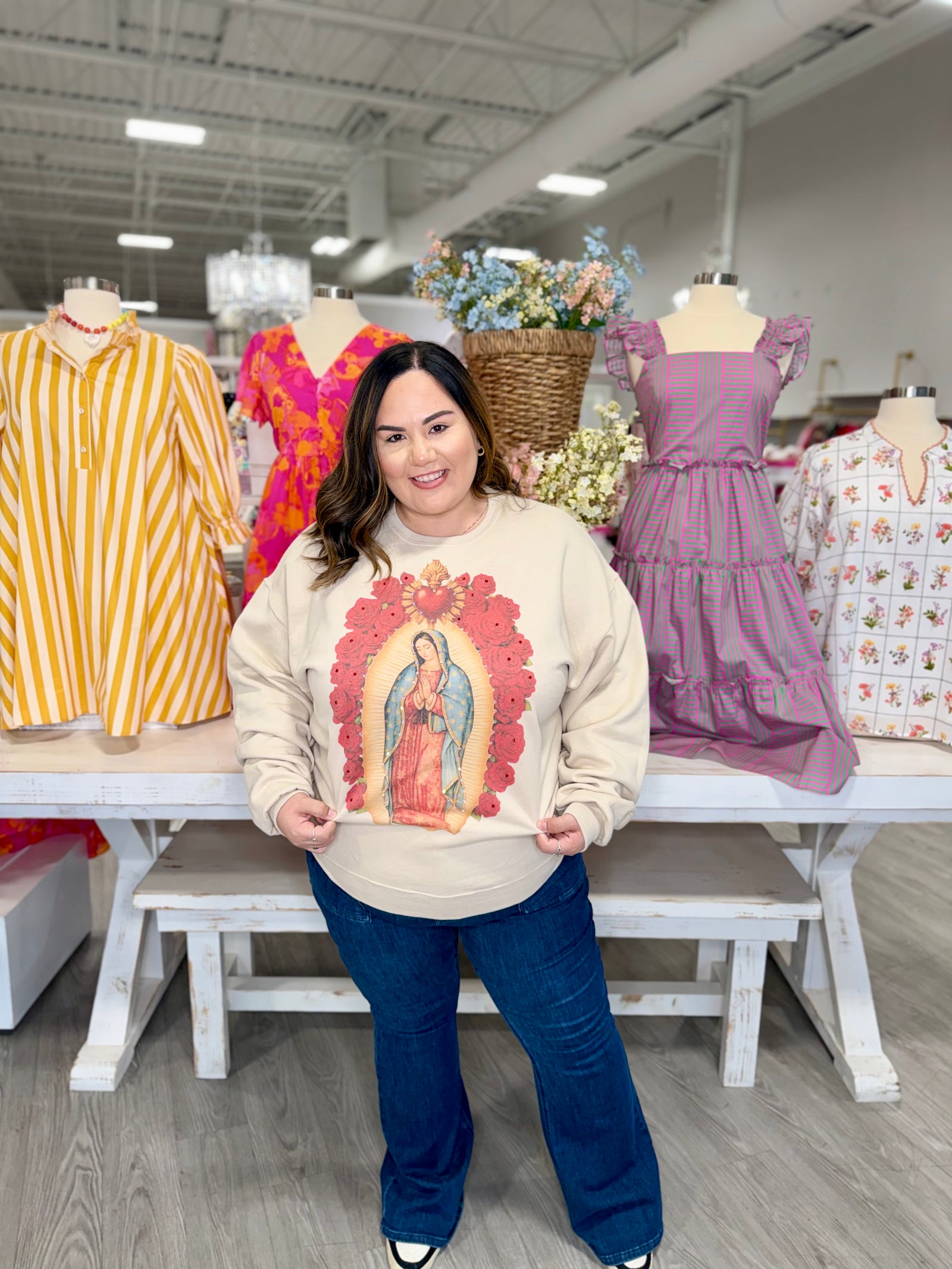 OUR LADY BLING SWEATER