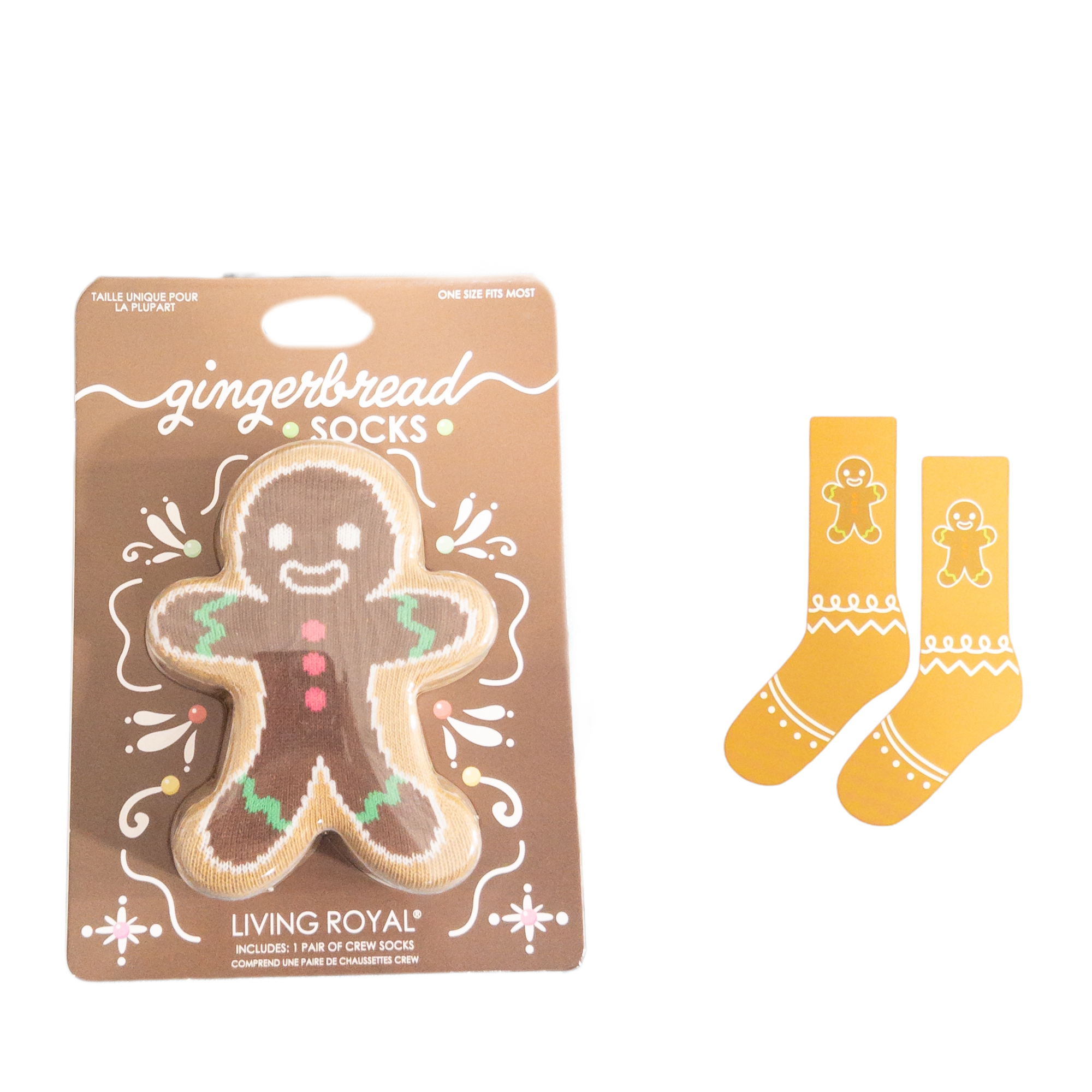 GINGERBREAD 3D SOCKS