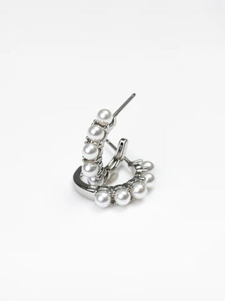 JEANINE SMALL SILVER HOOPS