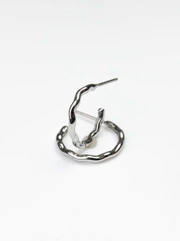 EMMARY SMALL SILVER HOOPS