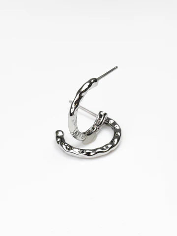 CHARLEY SMALL SILVER HOOPS