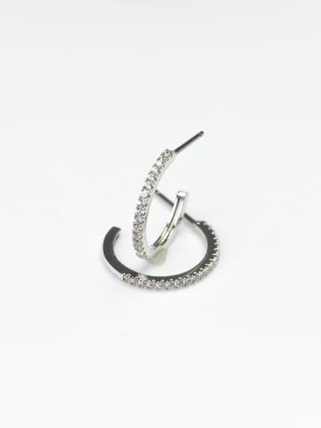 ALISON SMALL SILVER HOOPS